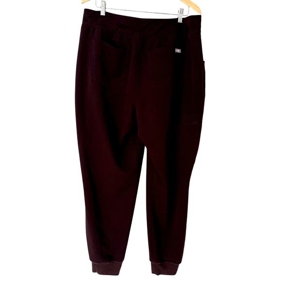 FIGS Technical Collection Zamora Jogger Pants Womens 2XL Burgundy Scrub - Picture 4 of 10